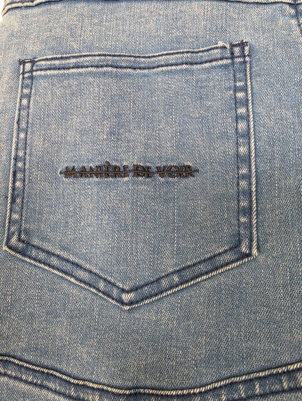 Maniere De Voir Super Stretch MotoStyle Skinny Jeans 10 - Picture 5 of 5